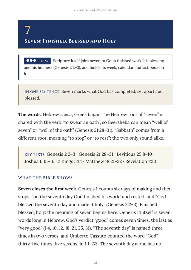 Seven — a Firm entry from the dictionary